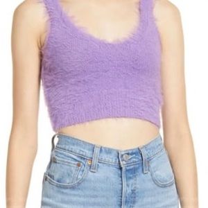 Fuzzy Purple Tank-top